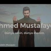 Ahmed Mustafayev Cover 2020 Dunya Senin Dunya Menim