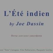 L Ete Indien Minus For Alto Sax