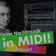 Eine Kleine Nachtmusik By Wolfgang Amadeus Mozart Midi Rendition