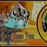 Undertale Stronger Than You Genocide Remix Sans Version Rus Cover На