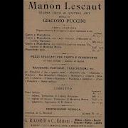 Manon Lescaut Cortese Damigella Francesco Merli Maria Zamboni