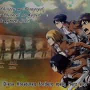 German Fancover Shinzou Wo Sasageyo Opening 3 Shingeki No Kyojin 2