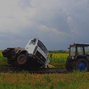 Маз С Отвалом Перевернулся