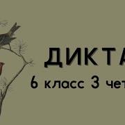 Диктант 6 Класс 3 Четверть