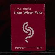 Timo Tetriz Hate When Fake