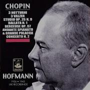 Joseph Hofmann Notturno In E Flat Major Op 9 No 2
