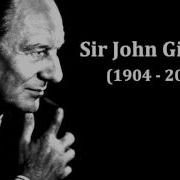 Break Break Break John Gielgud