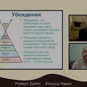 Роберт Дилтс Фокусы Языка Изменение Убеждений