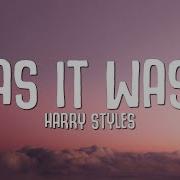 Harry Styles As It Was Lyrics