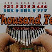 A Thousand Years By Cristina Perri Kalimba Cover