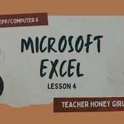 Excel Workbook Grade 6