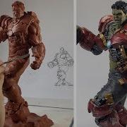 Sculpting Hulk Busting Out Of Hulkbuster The Infinity Gauntlet Avengers End Game