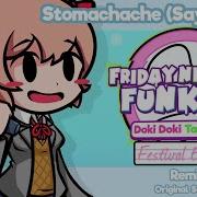 Stomachache Sayori Mix Friday Night Funkin Ddto Festival Encore