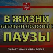 В Жизни Обязательно Должны Быть Паузы