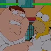 Peter Vs Homer With Healthbars