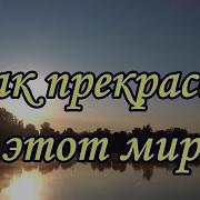 Как Прекрасен Этот Мир Караоке