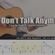 We Don T Talk Anymore Guitar