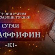 Сура 83 Перевод На Таджикском