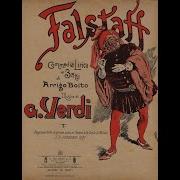 Ugo Tansini Falstaff Dal Labbro Il Canto