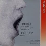 Luciano Berio Folk Songs 1964 Ballo