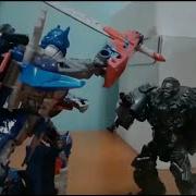 Optimus Vs Lockdown Stop Motion