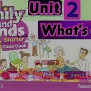 Family And Friends Starter Unit 2