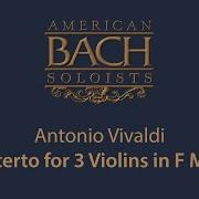 Antonio Vivaldi Concerto For 3 Violins In F Major 4K