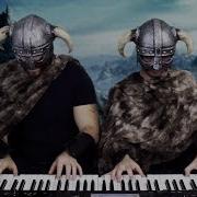 Skyrim Main Theme Dragonborn Frank Zach Piano Duets