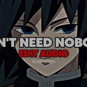 I Don T Need Nobody Audio Edit