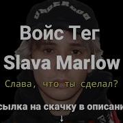 Слава Что Ты Сделал Войс Тег Войс Тег Славы Марлоу Аудиотег