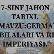 Jahon Tarixi 7 Sinf