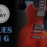 Driving Blues Shuffle Guitar Backing Track In G